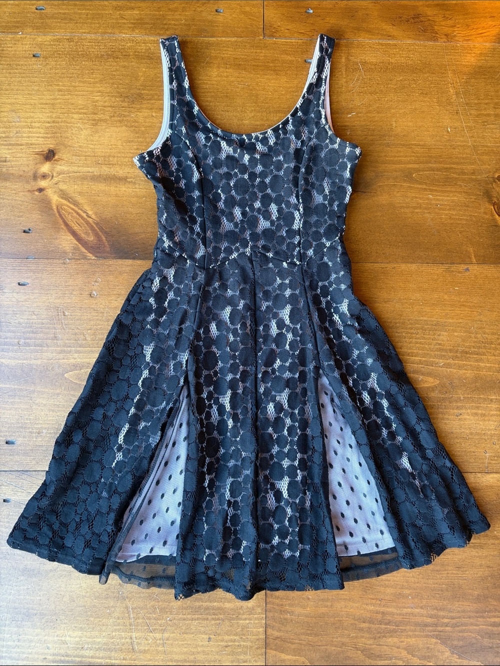 Disney" Minnie Rocks the Dots” Black Dress Sz XS